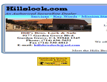 Tablet Screenshot of hillslock.com